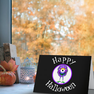 Funny, Monster, Halloween Card