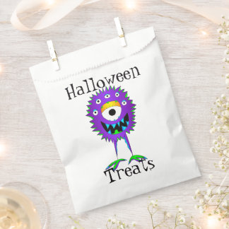 Funny, Monster, Halloween "Treats" Favour Bags