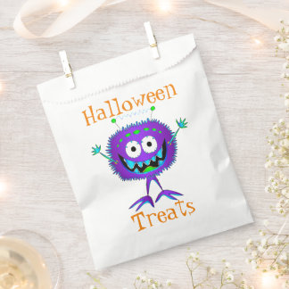 Funny, Monster, Halloween "Treats" Favour Bags