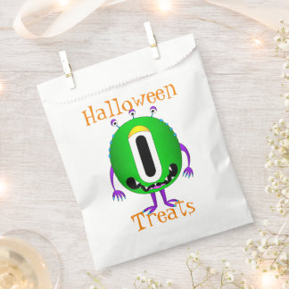 Funny, Monster, Halloween "Treats" Favour Bags
