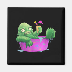 Funny Monster Party Lagoon Creature Halloween Magnet