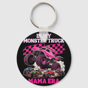 Funny monster truck mama cute girl boy mum key ring