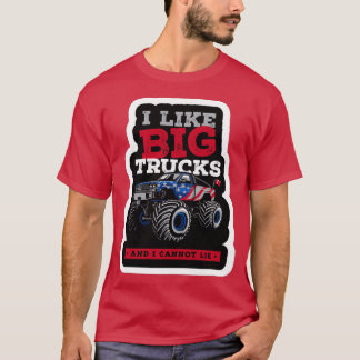 Funny Monster Trucks Are My Jam Cool Monster Truck T-Shirt
