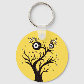 Funny Monster Weird Yellow Key Ring
