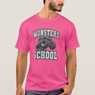 Funny MONSTERS Back To High SCHOOL Trucks Ready to T-Shirt