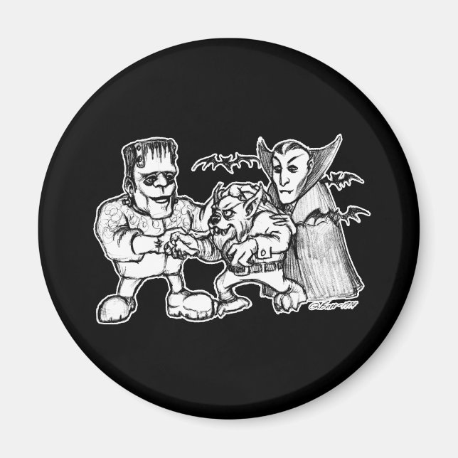 Funny Monsters Magnet (Front)