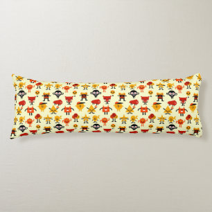 Funny monsters pattern body cushion