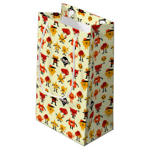 Funny monsters pattern small gift bag