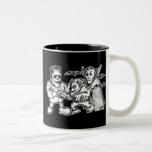 Funny Monsters Two-Tone Coffee Mug