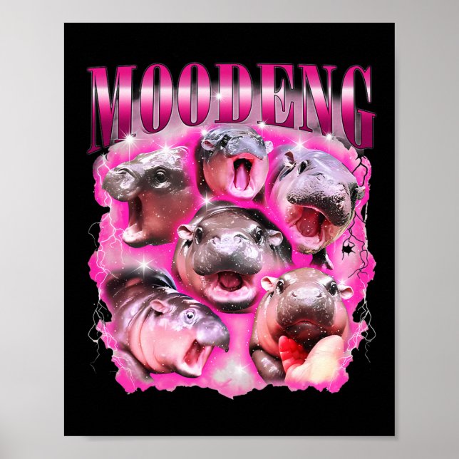 Funny Moo-deng Ba  Poster (Front)