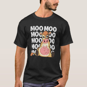 Funny Moo Farmer Cow Lover Farm Animal Cute Cow T-Shirt