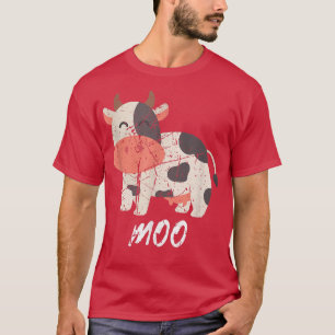 Funny Moo Kawaii Cow Farmer Life Happy Cow Farm An T-Shirt