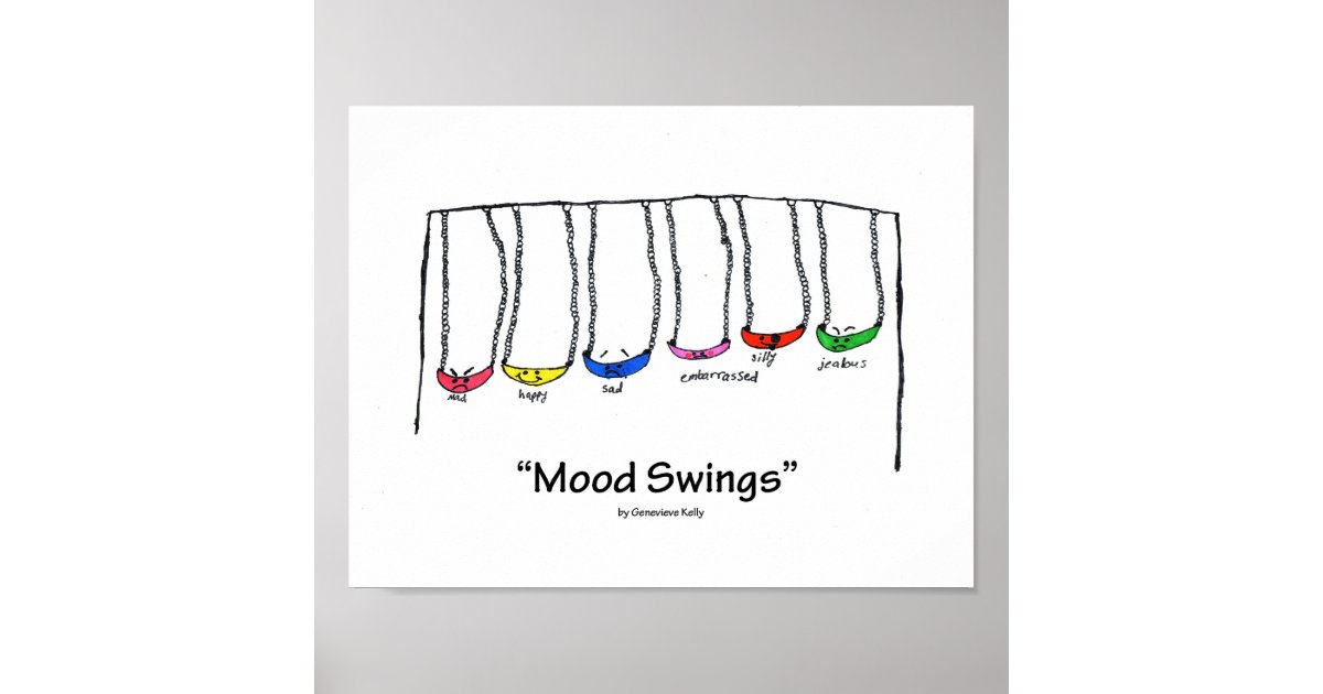 Funny Mood Swings Poster | Zazzle