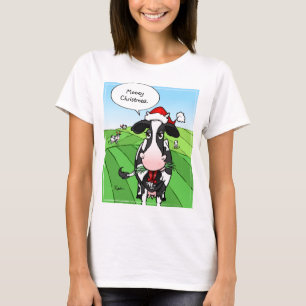 Funny Mooey Christmas Cow Tshirts