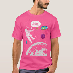 Funny Moon Landing Astronaut Flat Earth T-Shirt