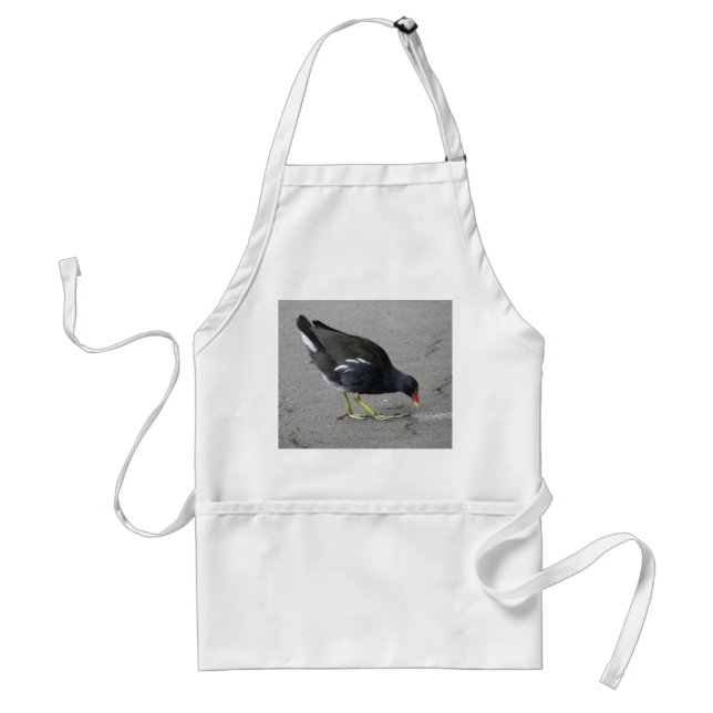 Funny Moorhen Take a Bow Apron (Front)