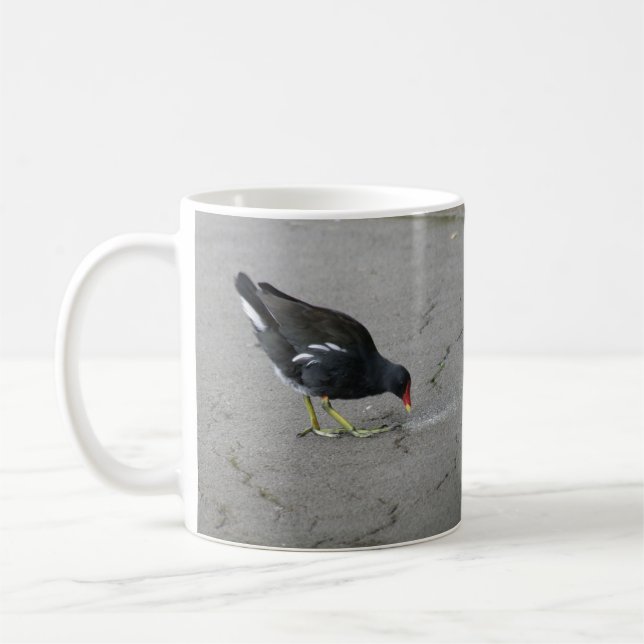 Funny Moorhen Take a Bow Mug (Left)
