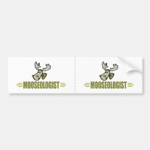 Funny Moose Bumper Sticker