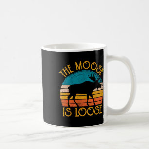 Funny Moose Is Loose Animal Apparel Coffee Mug