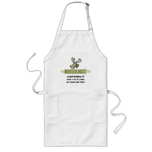 Funny Moose Long Apron
