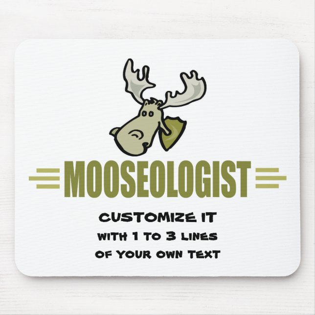 Funny Moose Mouse Mat (Front)