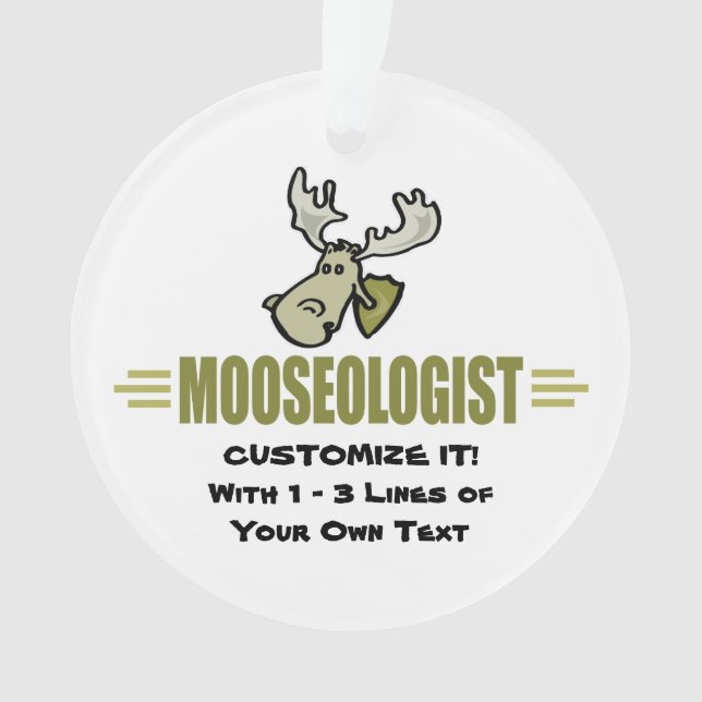 Funny Moose Ornament (Front)