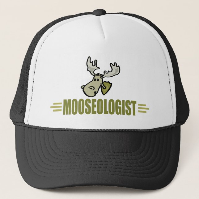 Funny Moose Trucker Hat (Front)