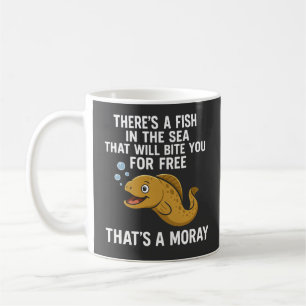Funny Moray Eel Bite Joke - Humourous Sea Life Des Coffee Mug