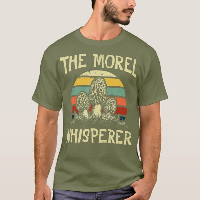 Funny Morel Mushroom Hunter Gifts Foraging T-Shirt (Front)