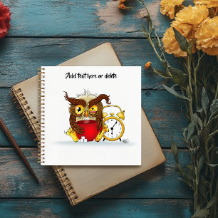 Funny Morning Cranky Owl Notebook