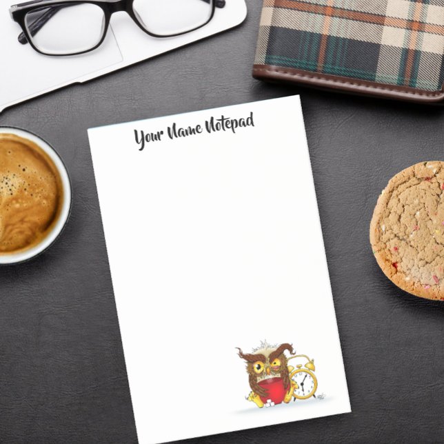 Funny Morning Cranky Owl Post-it Notes (Creator Uploaded)