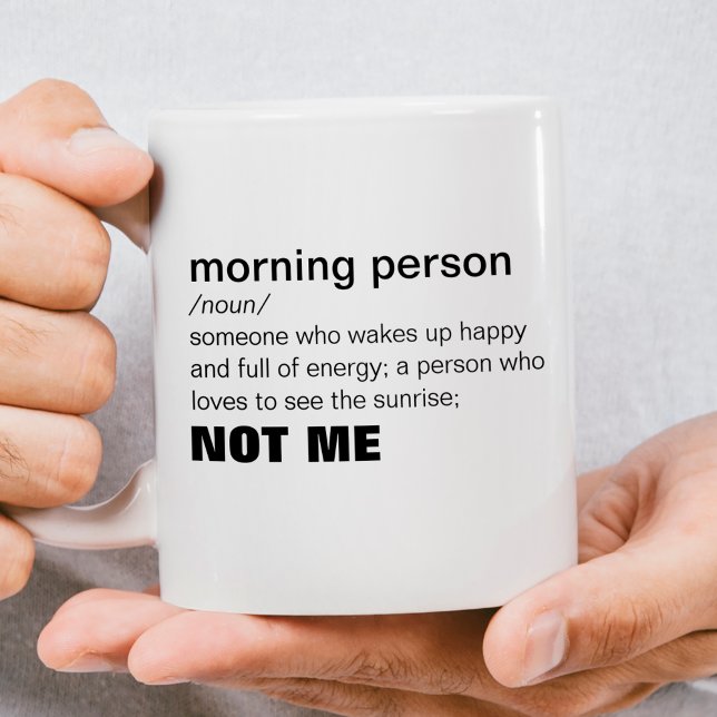 Funny Morning Person Coffee Mug (Creator Uploaded)