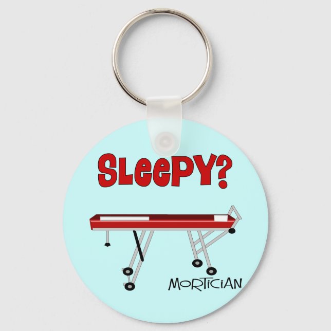 Funny Mortician Gifts Key Ring (Front)