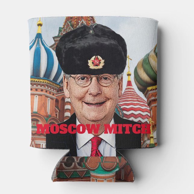 Funny Moscow Mitch McConnell Can Cooler (Back)