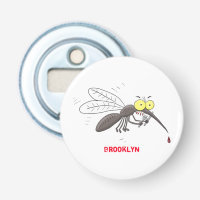 Funny mosquito insect cartoon illustration