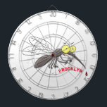 Funny mosquito insect cartoon illustration dartboard<br><div class="desc">Creepy,  annoying and funny mosquito cartoon illustration.</div>