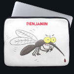 Funny mosquito insect cartoon illustration laptop sleeve<br><div class="desc">Creepy,  annoying and funny mosquito cartoon illustration.</div>