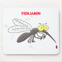 Funny mosquito insect cartoon illustration
