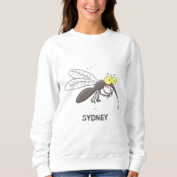Funny mosquito insect cartoon illustration 