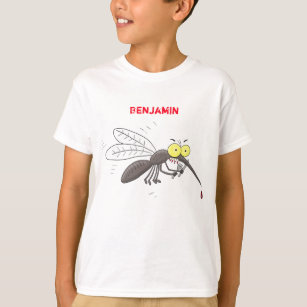 Funny mosquito insect cartoon illustration T-Shirt