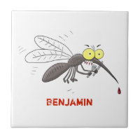Funny mosquito insect cartoon illustration