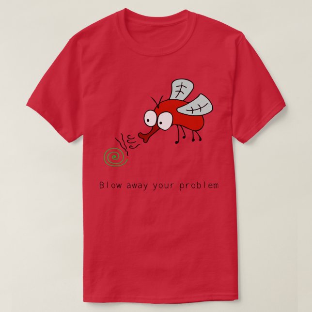 Funny Mosquito  T-Shirt (Design Front)