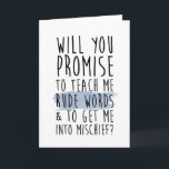 funny mother / godfather / godparents card<br><div class="desc">funny mother / godfather / godparents card</div>