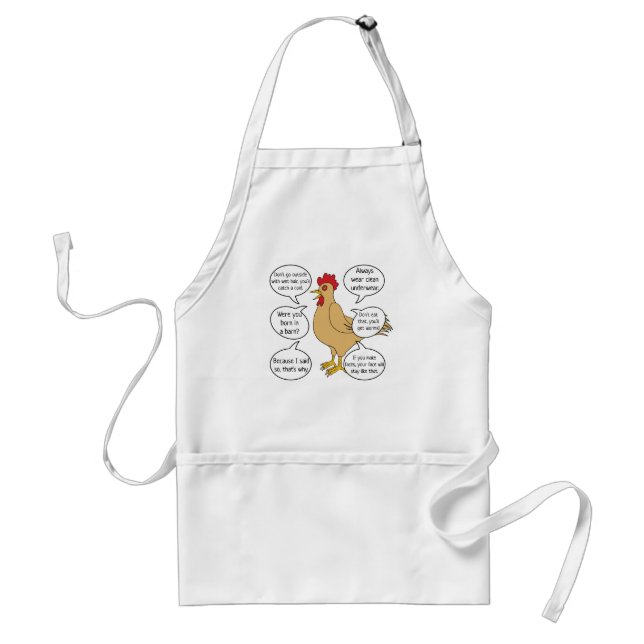 Funny Mother Hen Advice Mum Standard Apron (Front)