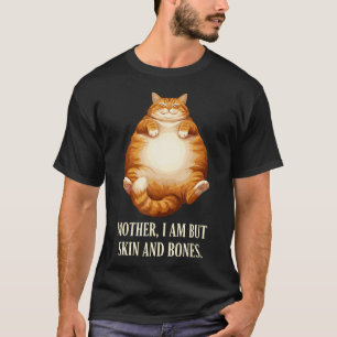 Funny Mother I Am But Skin And Bones Ca Fat Cat T-Shirt