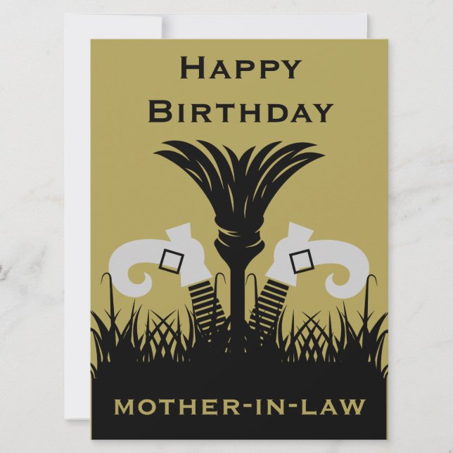 Funny Mother In Law  Card (Front)