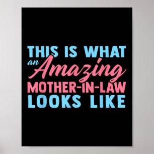 Funny Mother In Law From Daughter Mothers Day Wome Poster