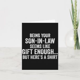 Funny Mother In Law Sarcastic Humor Quote From Son Card