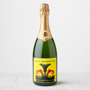 Funny Mother In Law Sparkling Wine Label