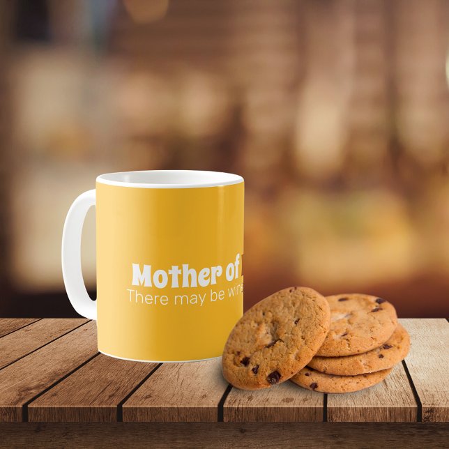 Funny Mother of Boys Bright Yellow Coffee Mug (Creator Uploaded)
